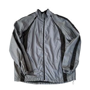 IllumiNITE Reflectivewear Vented Cycling/Running mens Jacket Grey size L